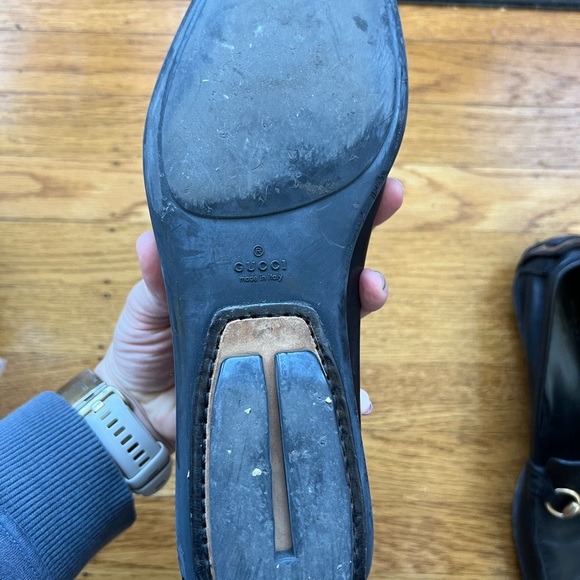 Gucci Horsebit Black Leather Loafers - Picture 5 of 8